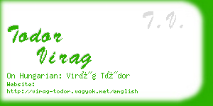 todor virag business card